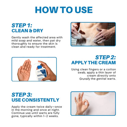 Grunsify NanoLipo HPV Genital Warts Eraser Cream Plus+